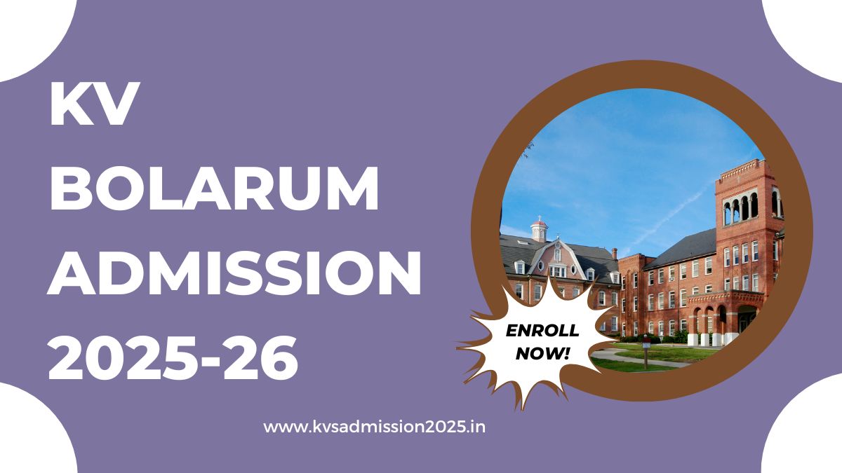 KV Bolarum Admission 2025-26