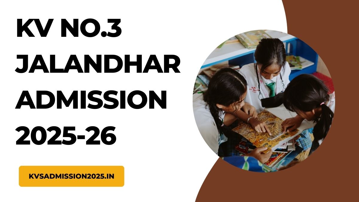 KV No.3 Jalandhar Admission 2025-26