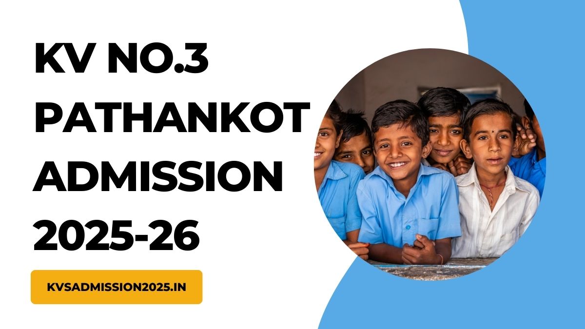 KV No.3 Pathankot Admission 2025-26