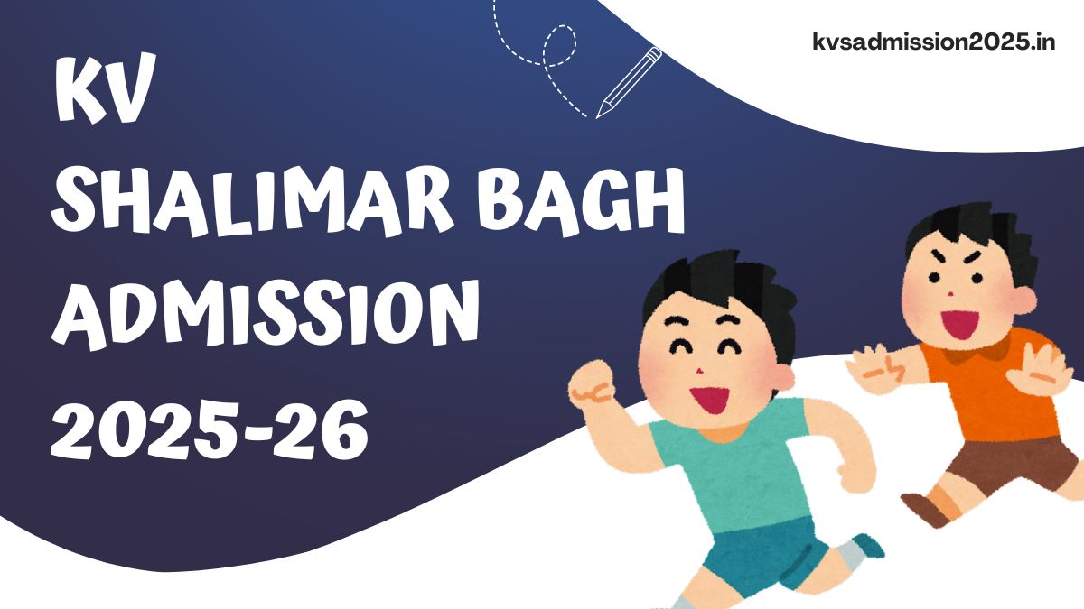 KV Shalimar Bagh Admission 2025-26