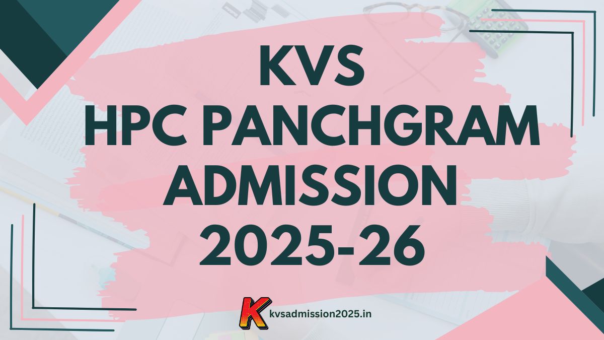 KV HPC Panchgram Online Admission 2025-26
