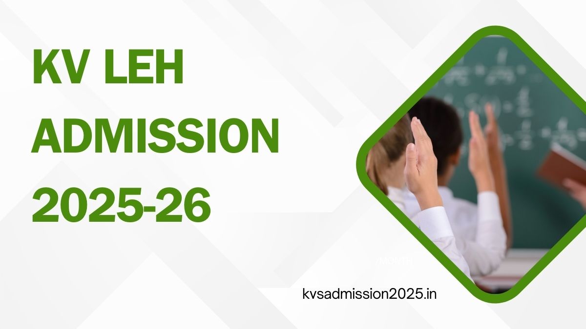 KV Leh Admission 2025-26
