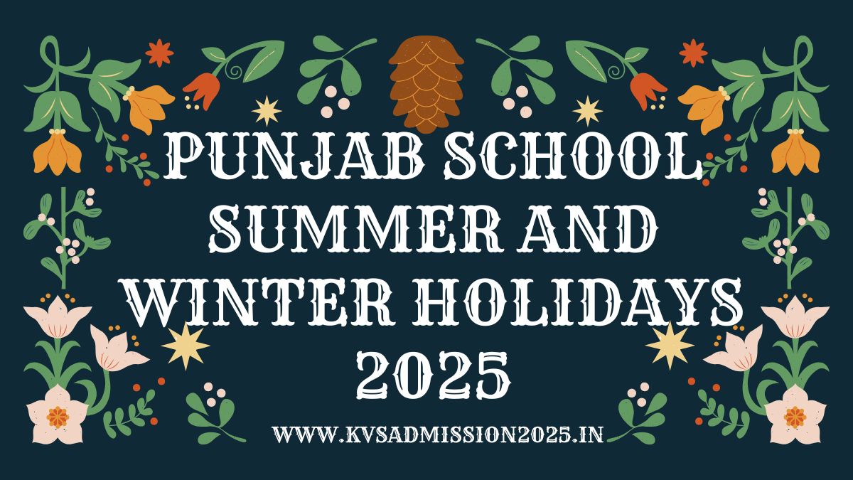 Punjab School Summer and Winter Holidays 2025