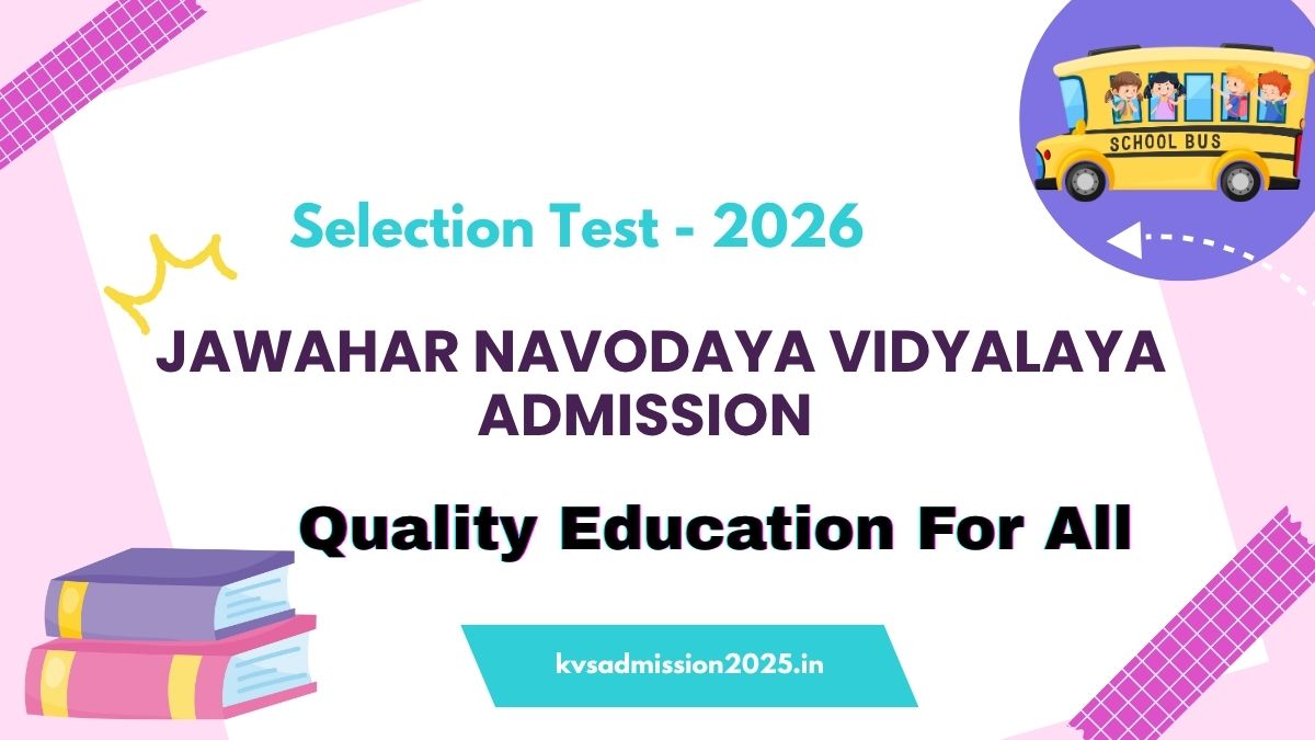 NVS Class 6 Admission 2026-27