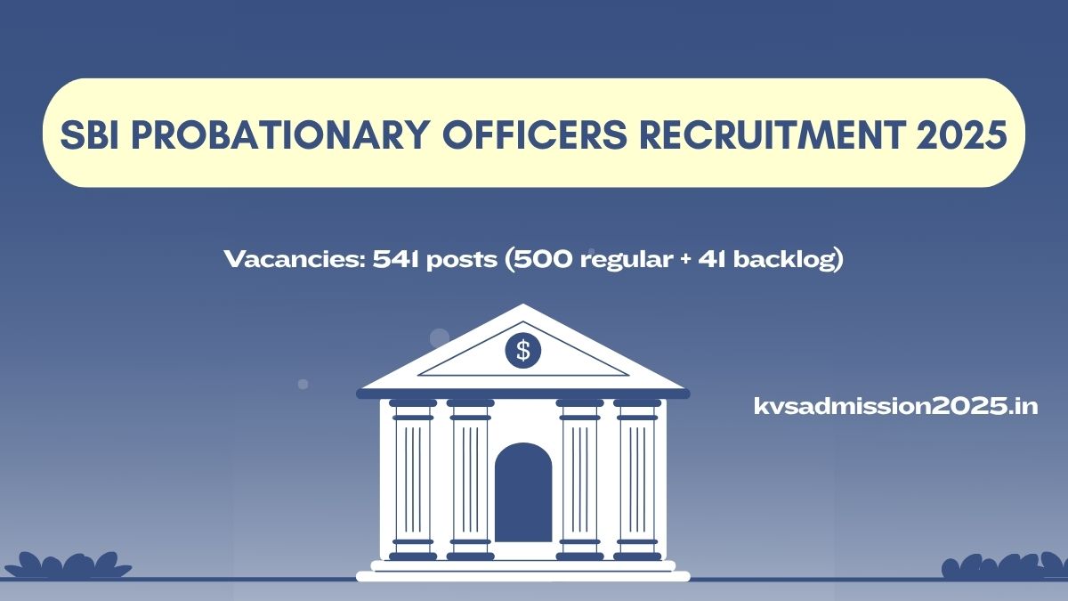SBI Probationary Officers Recruitment 2025
