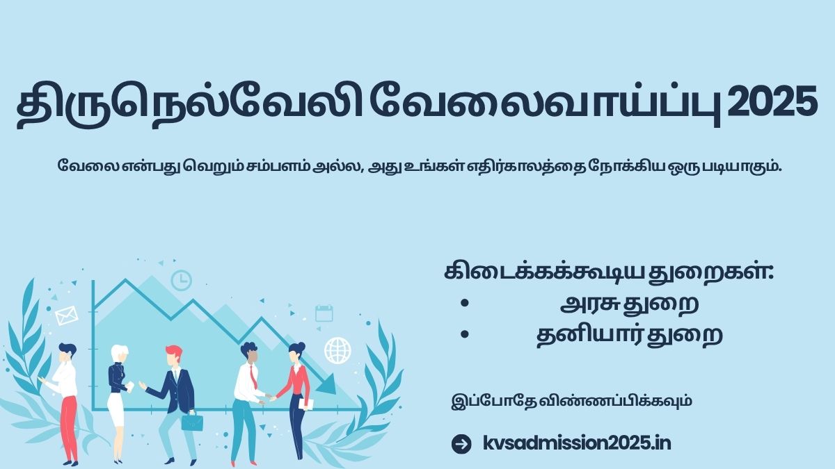 Tirunelveli Employment 2025 | Apply for Govt and Private Sector Roles