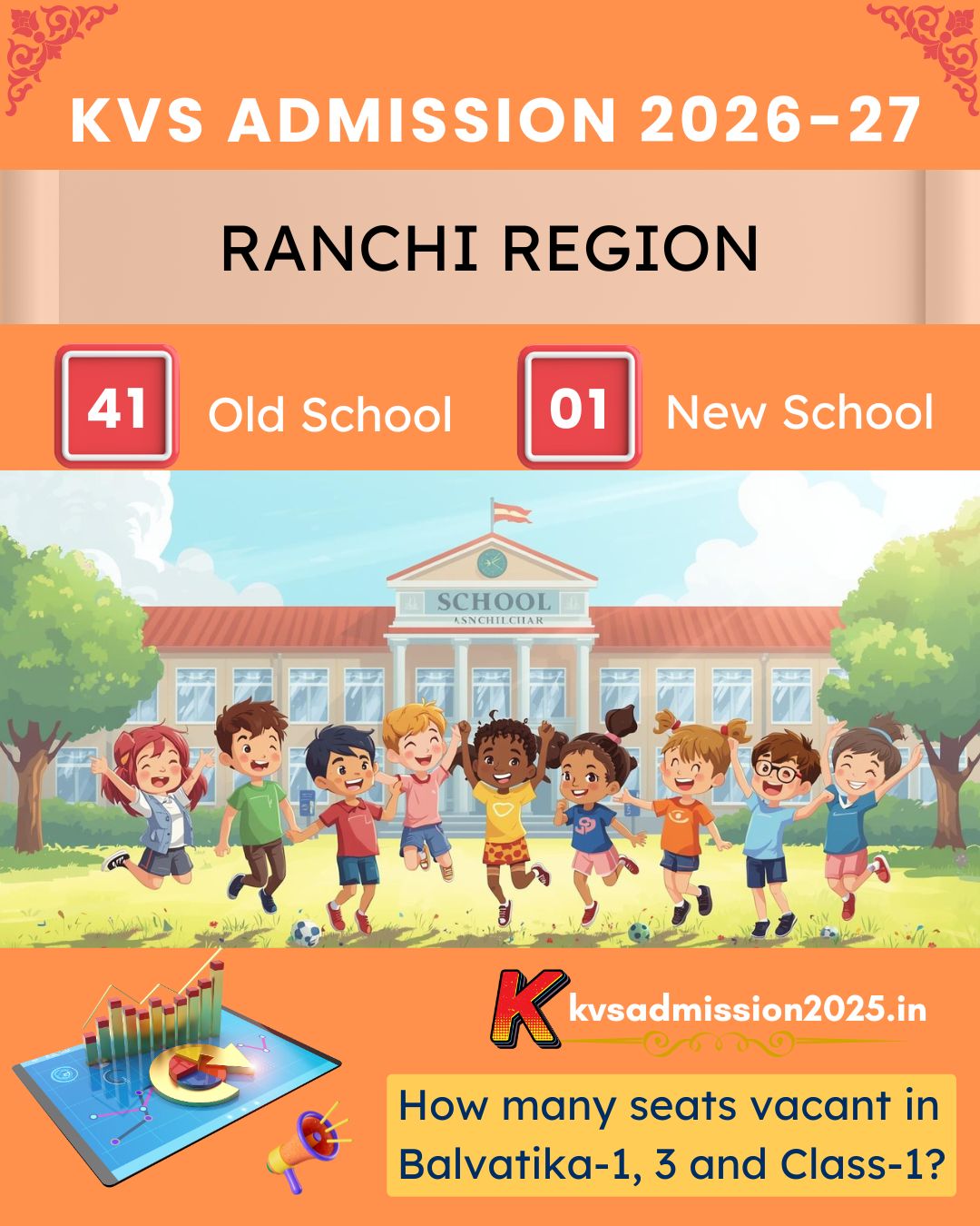 KV Jharkhand Ranchi Admission 2026-27