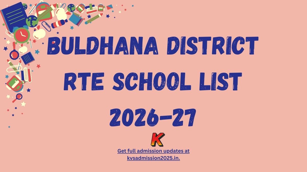 Buldhana District RTE School List 2026-27