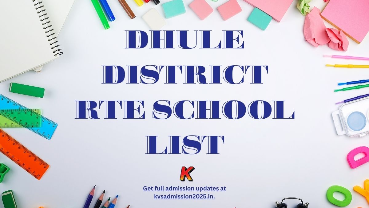 Dhule District RTE School List