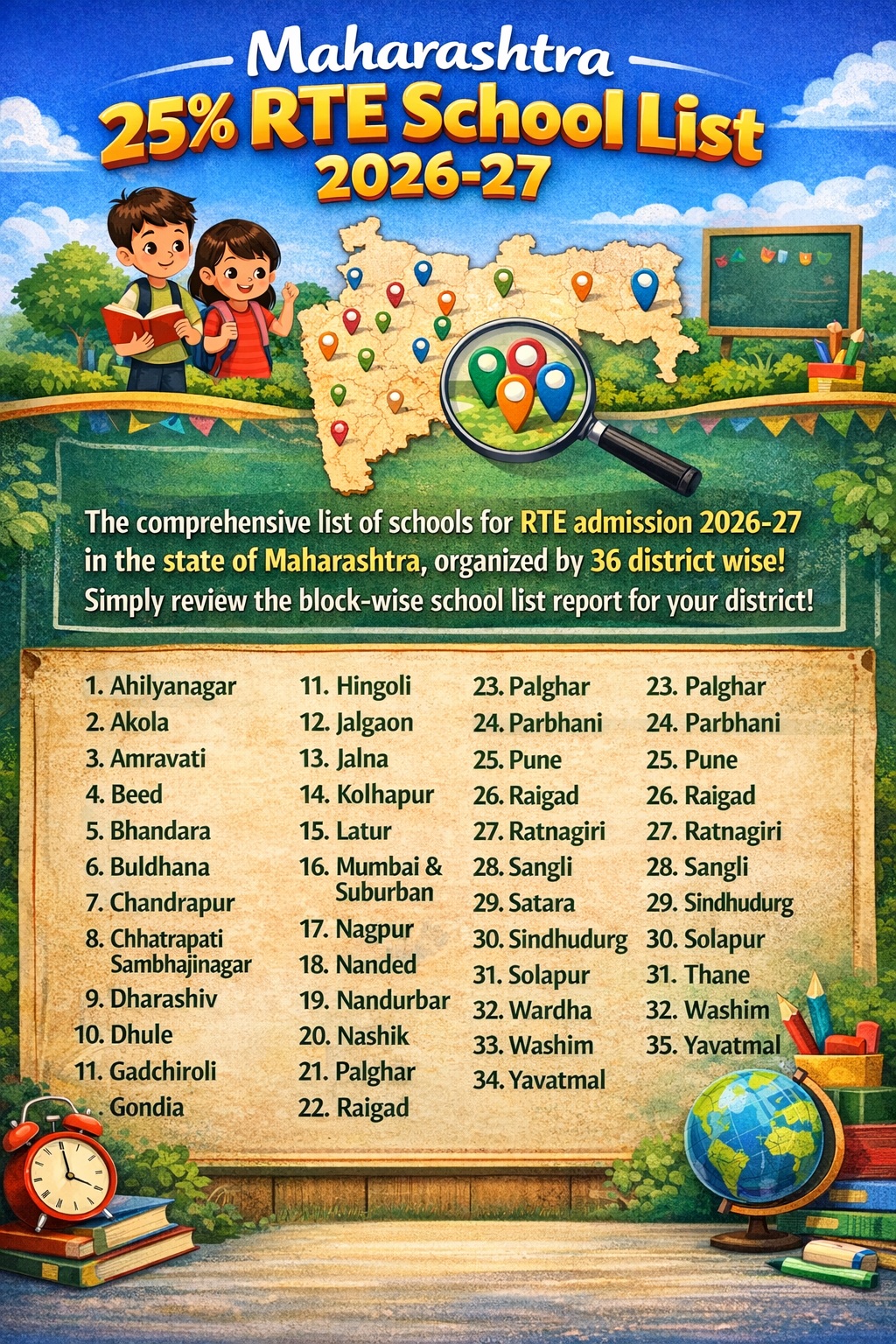 Maharashtra RTE School List 2026