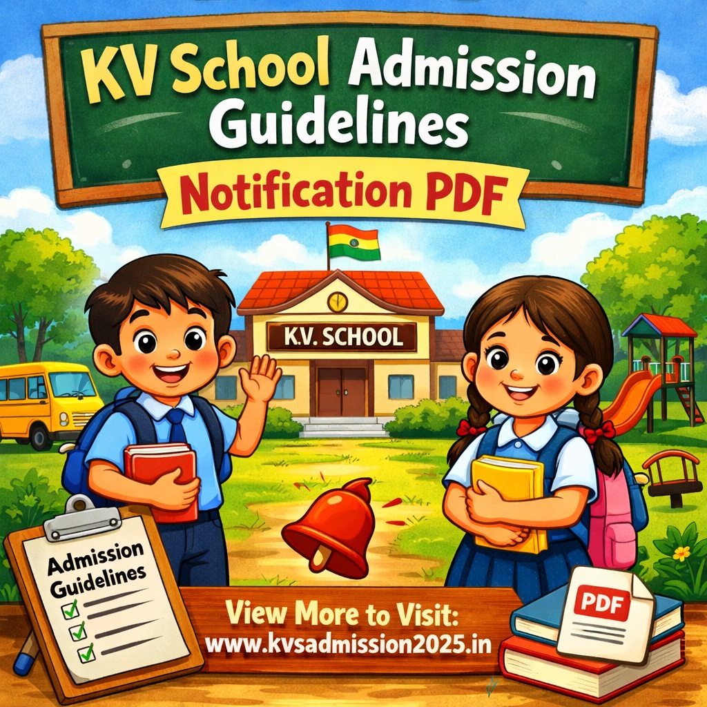 KV School Admission Guidelines 2026-27 | Notification PDF